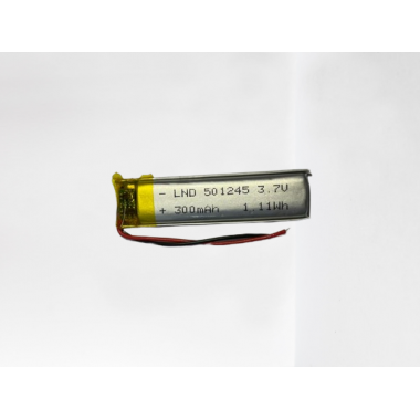 Lithium Polymer Rechargeable Battery 501245 3.7v 300mAh